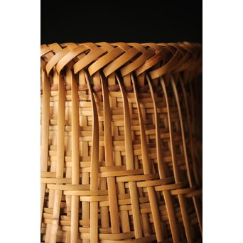 栄月作 巻竹籠 花篭　U264 