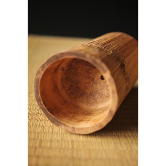 栄月作 巻竹籠 花篭　U264 