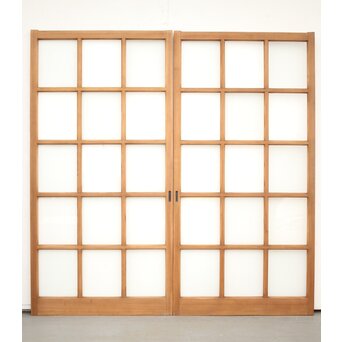 市松模様デザイン ガラス戸 4枚1組　GD0078Y 