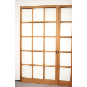 市松模様デザイン ガラス戸 4枚1組　GD0078Y 