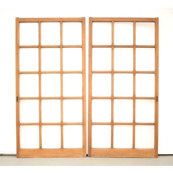 市松模様デザイン ガラス戸 4枚1組　GD0078Y 