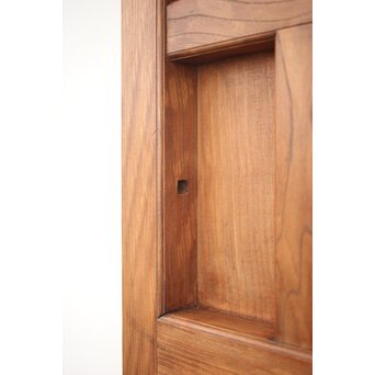 巾着金具の総欅格子蔵戸　W045Y 