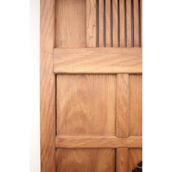 巾着金具の総欅格子蔵戸　W045Y 