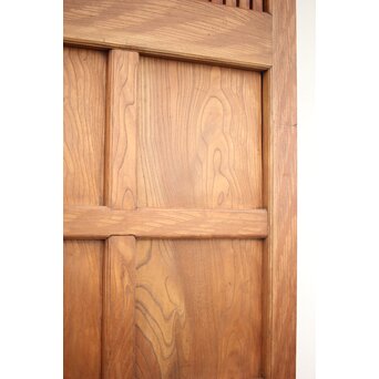 巾着金具の総欅格子蔵戸　W045Y 