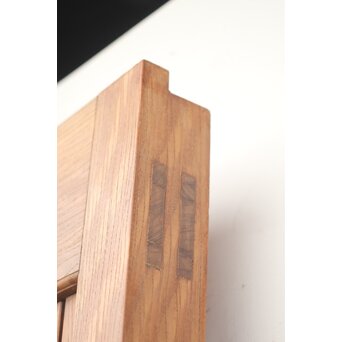 巾着金具の総欅格子蔵戸　W045Y 