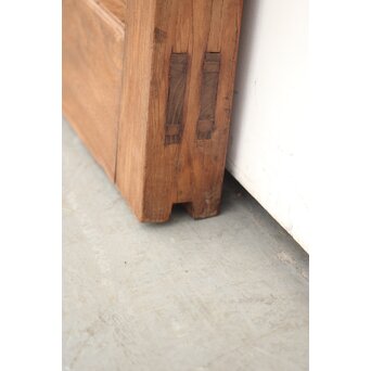 巾着金具の総欅格子蔵戸　W045Y 