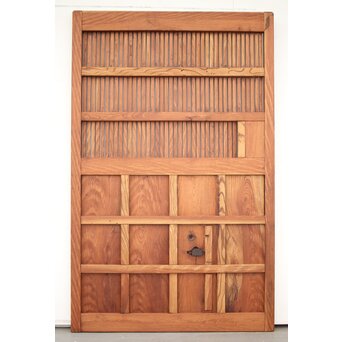 巾着金具の総欅格子蔵戸　W045Y 