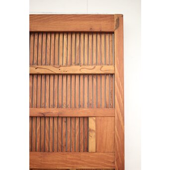 巾着金具の総欅格子蔵戸　W045Y 
