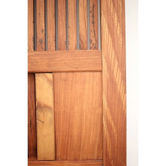 巾着金具の総欅格子蔵戸　W045Y 