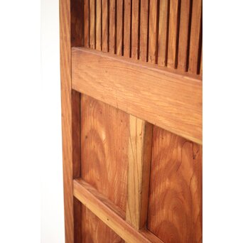 巾着金具の総欅格子蔵戸　W045Y 