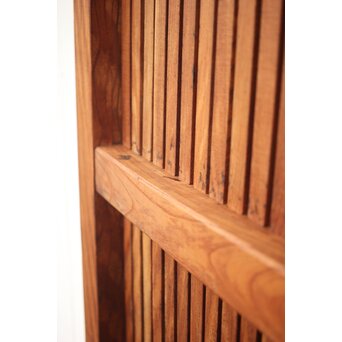 巾着金具の総欅格子蔵戸　W045Y 