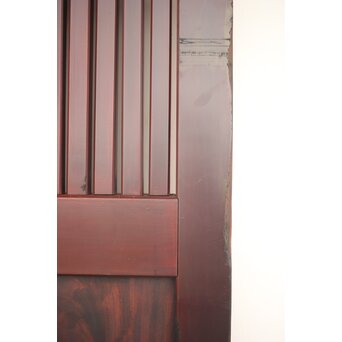 巾着金具の朱格子蔵戸　W046Y 