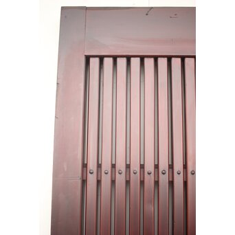 巾着金具の朱格子蔵戸　W046Y 