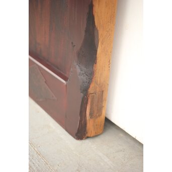 巾着金具の朱格子蔵戸　W046Y 