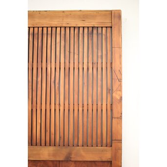 巾着金具の朱格子蔵戸　W046Y 