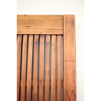 巾着金具の朱格子蔵戸　W046Y 