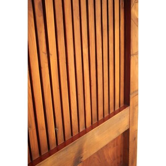 巾着金具の朱格子蔵戸　W046Y 