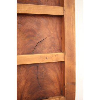 巾着金具の朱格子蔵戸　W046Y 