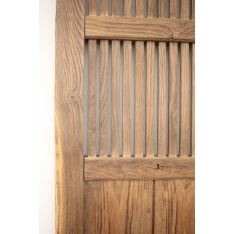 栗の格子蔵戸　W047YD 