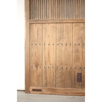 栗の格子蔵戸　W047YD 