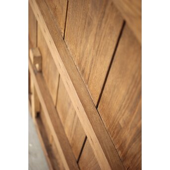 栗の格子蔵戸　W047YD 