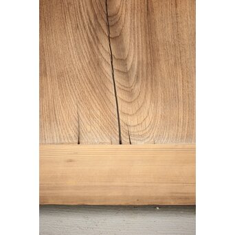 欅一枚板 門扉 2枚1組　W048Y 割れがあります