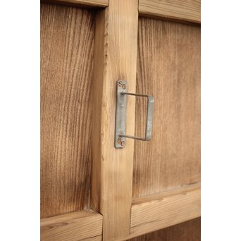 欅一枚板 門扉 2枚1組　W048Y カンヌキ鍵の名残　不要であれば取り外します