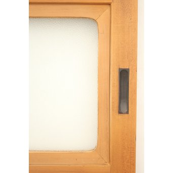 腰板欅 白木格子戸 4枚1組　L1054Y 