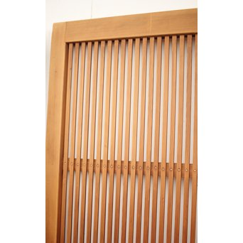 腰板欅 白木格子戸 4枚1組　L1054Y 