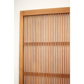 腰板欅 白木格子戸 4枚1組　L1054Y 