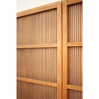 腰板欅 白木格子戸 4枚1組　L1054Y 