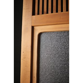 腰板欅 白木格子戸 4枚1組　L1054Y 