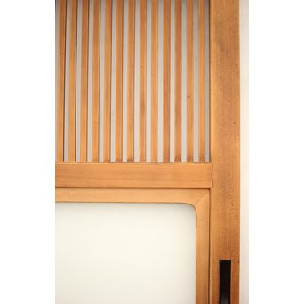 腰板欅 白木格子戸 4枚1組　L1054Y 