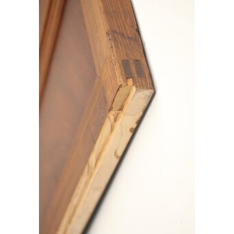 釘無 障子枠付 欅腰板の格子戸　L1055 