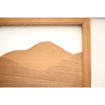 遠山 切り出し木彫欄間 4枚1組　R0135Y 