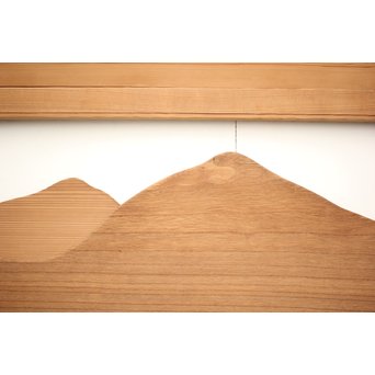 遠山 切り出し木彫欄間 4枚1組　R0135Y 