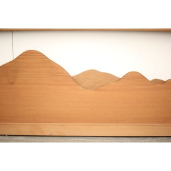 遠山 切り出し木彫欄間 4枚1組　R0135Y 