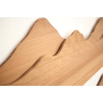 遠山 切り出し木彫欄間 4枚1組　R0135Y 