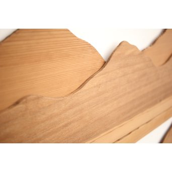 遠山 切り出し木彫欄間 4枚1組　R0135Y 