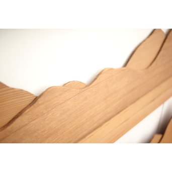 遠山 切り出し木彫欄間 4枚1組　R0135Y 