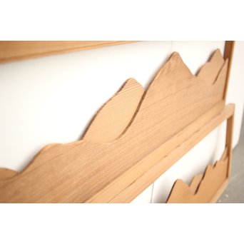 遠山 切り出し木彫欄間 4枚1組　R0135Y 