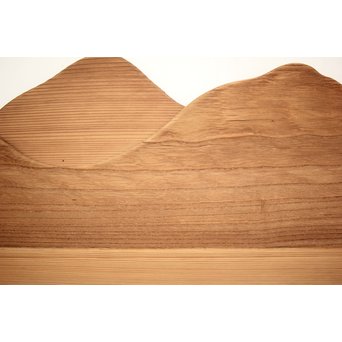 遠山 切り出し木彫欄間 4枚1組　R0135Y 