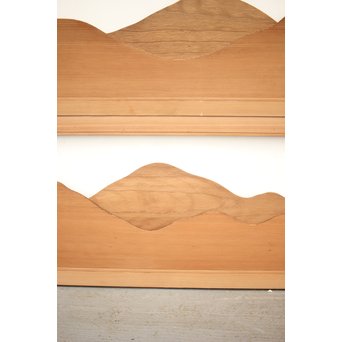 遠山 切り出し木彫欄間 4枚1組　R0135Y 