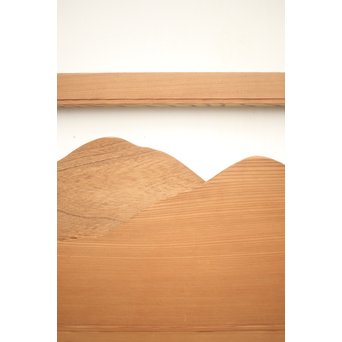 遠山 切り出し木彫欄間 4枚1組　R0135Y 