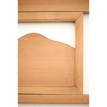 遠山 切り出し木彫欄間 4枚1組　R0135Y 