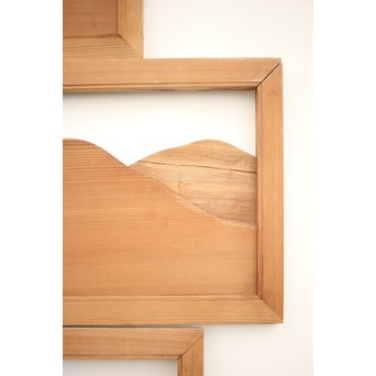 遠山 切り出し木彫欄間 4枚1組　R0135Y 