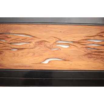 自然木/虫食手 欄間 2枚1組　R0136YD 