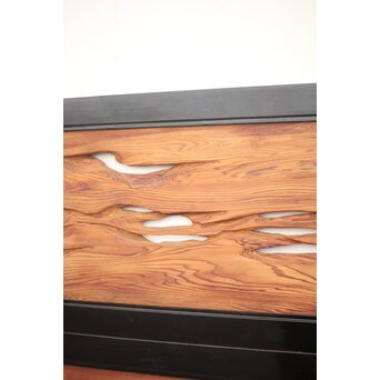 自然木/虫食手 欄間 2枚1組　R0136YD 