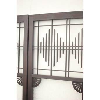 プレスガラス 中型ガラス建具 2枚1組　GD0079 