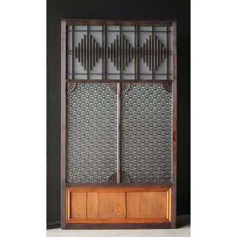 プレスガラス 中型ガラス建具 2枚1組　GD0079